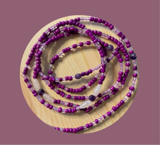 Amethyst Waist Beads