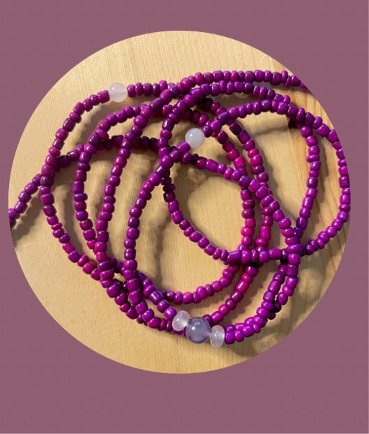 Amethyst Waist Beads